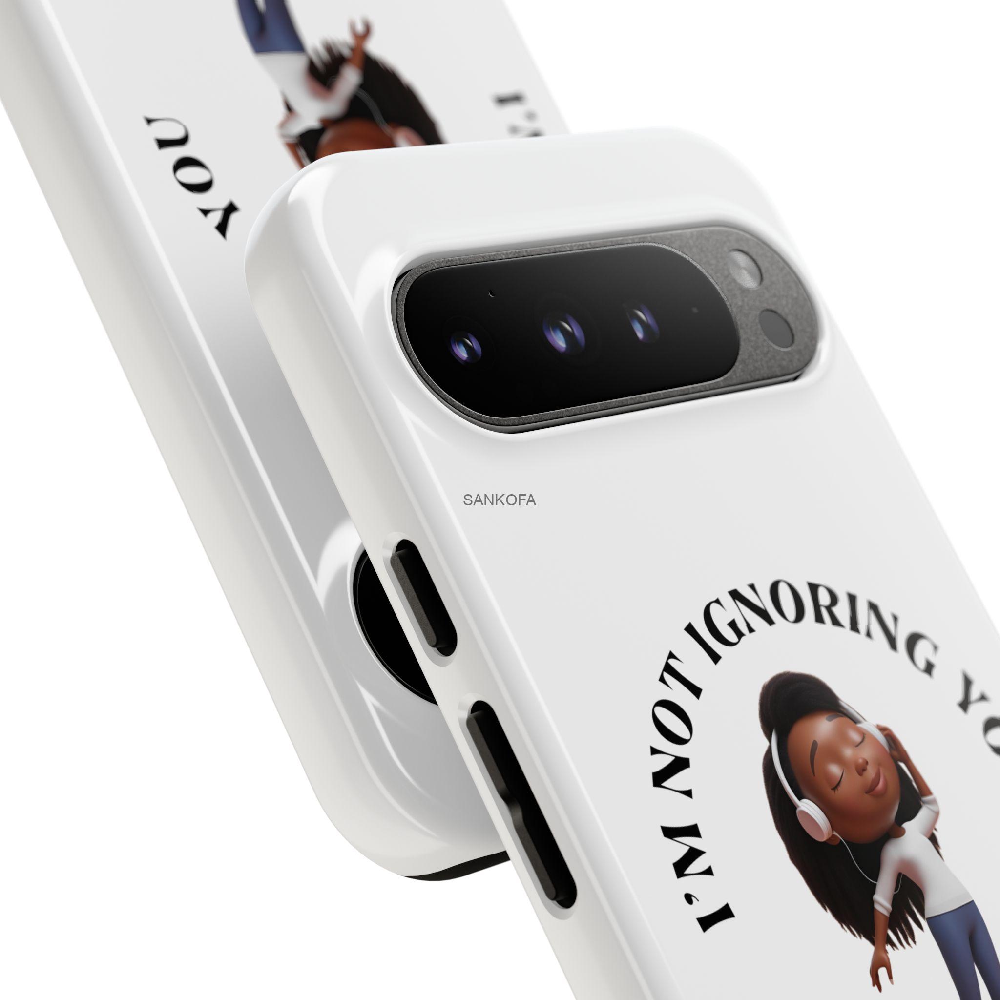 Happy Place Phone Case - 'I'm Not Ignoring You' Her - Image 184