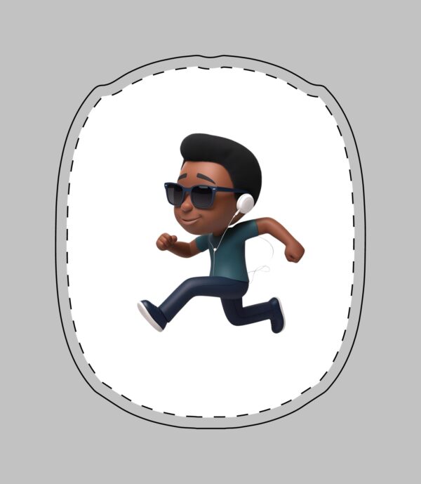 Dancing in my Mind (no text, him) AirPod Max Cases (AOP) - Image 3