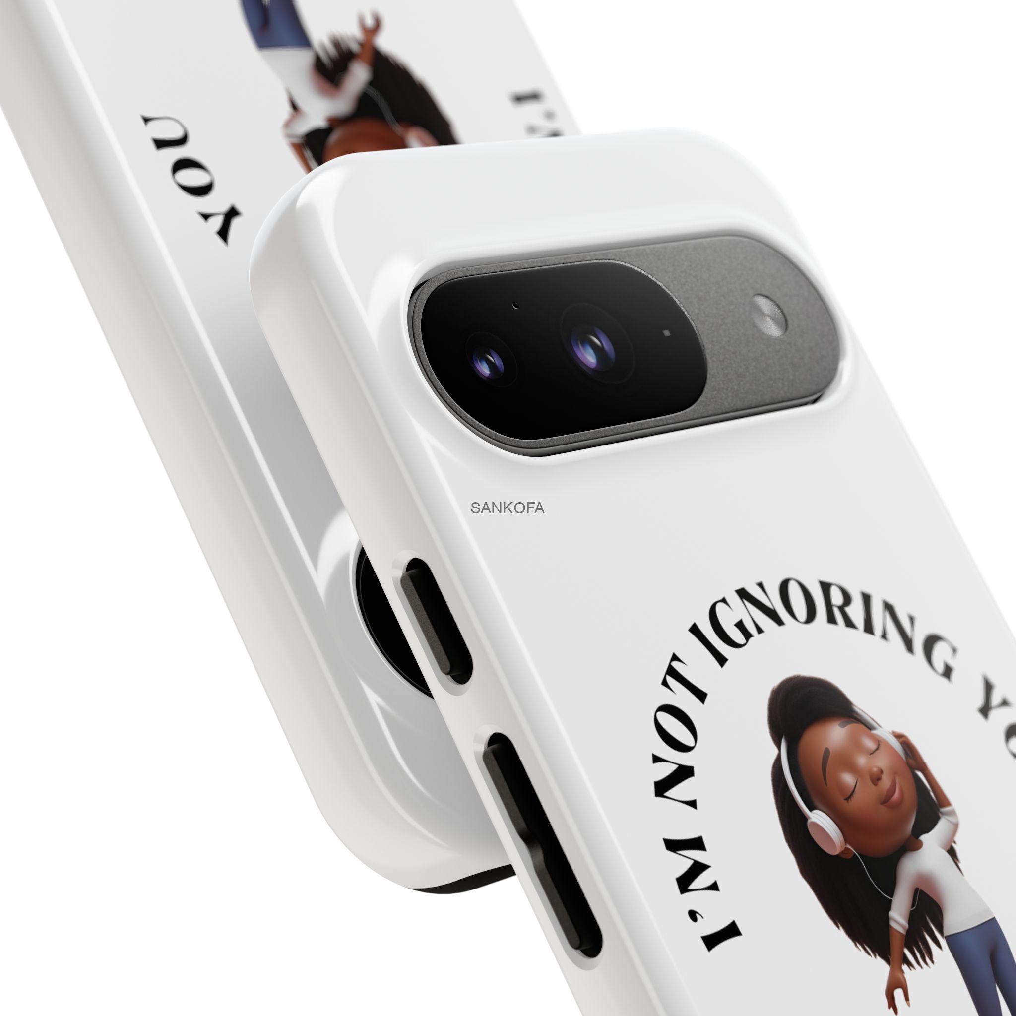 Happy Place Phone Case - 'I'm Not Ignoring You' Her - Image 172