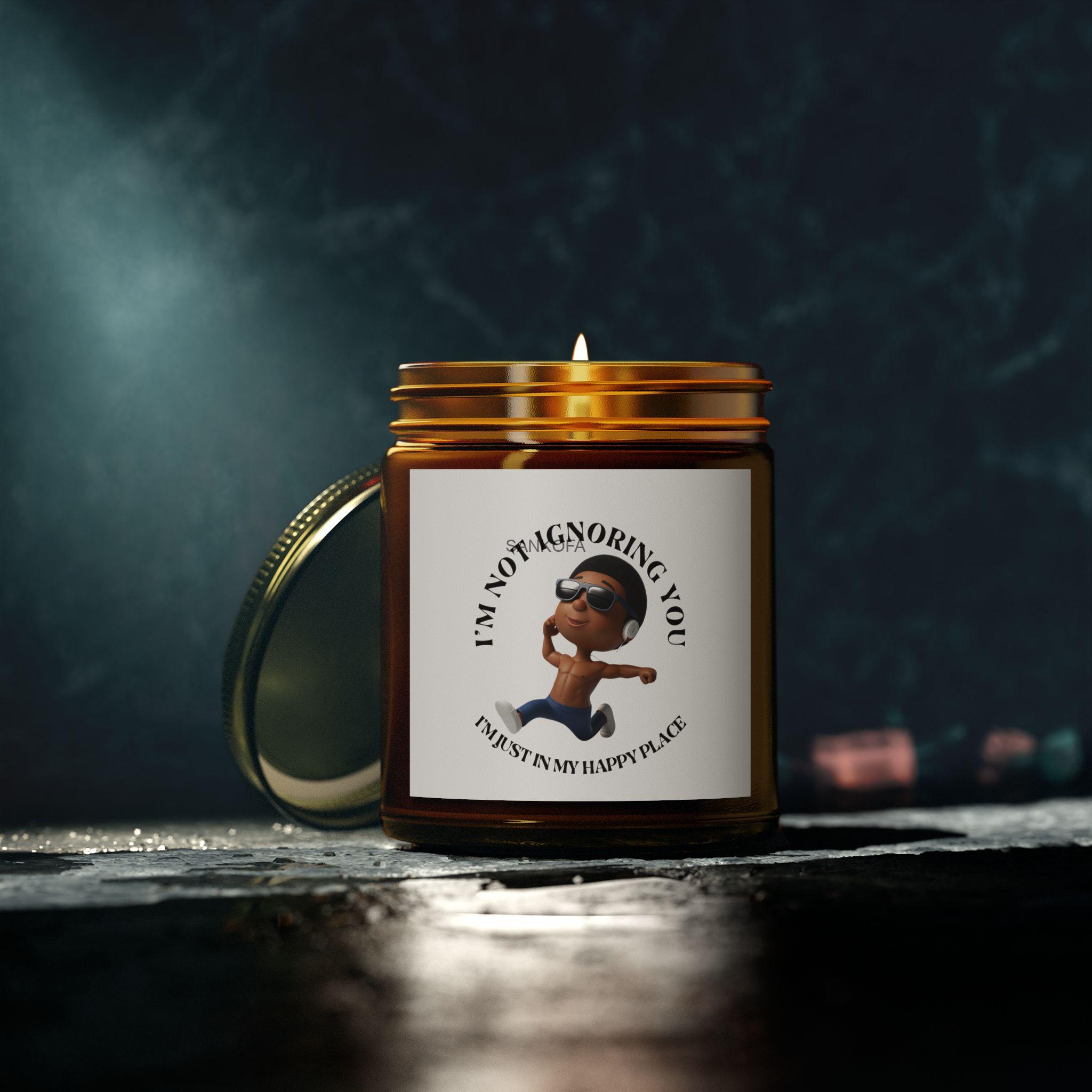 In My Happy Place (Brotha version) Scented Candles, Coconut Apricot Wax (4oz, 9oz) - Image 56