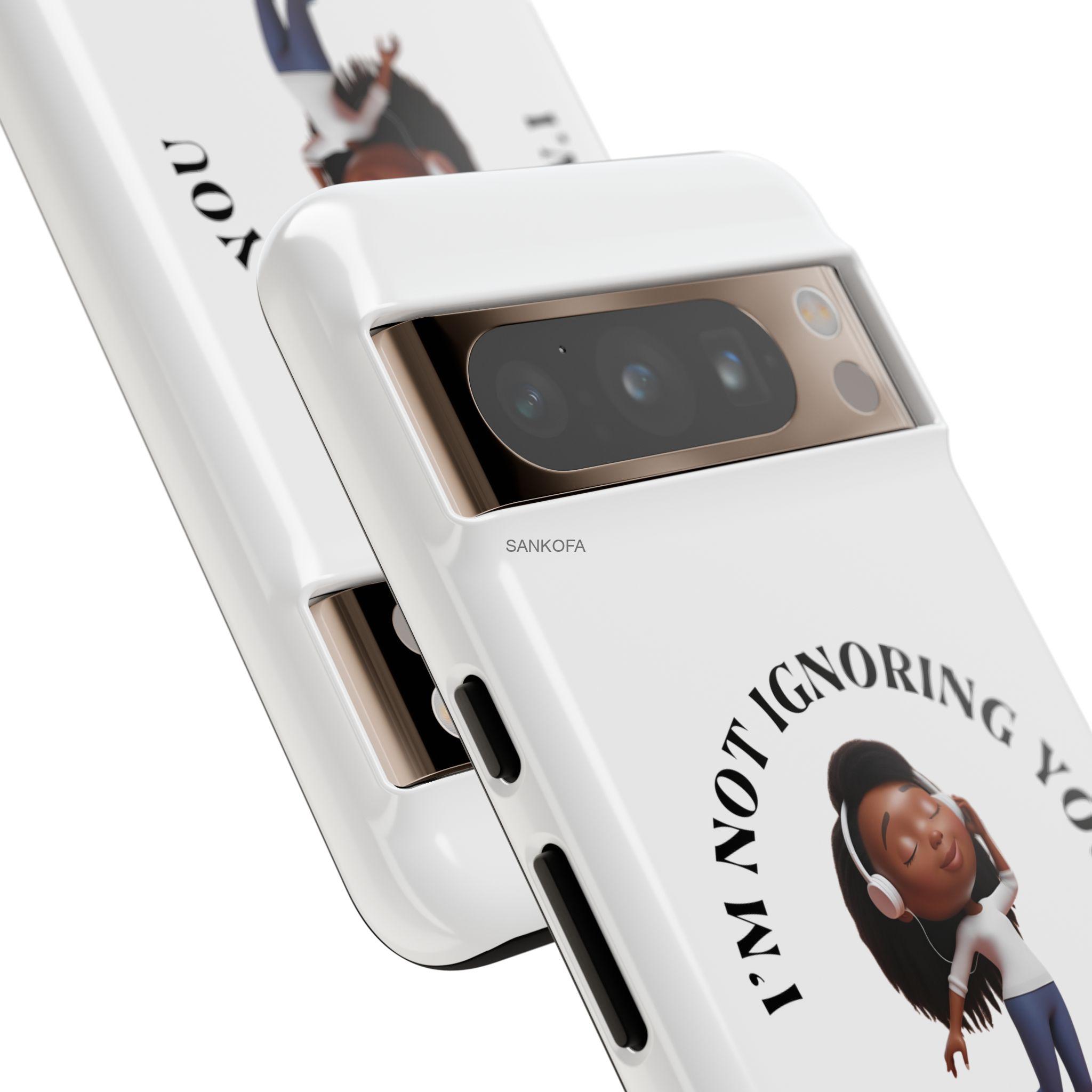 Happy Place Phone Case - 'I'm Not Ignoring You' Her - Image 124