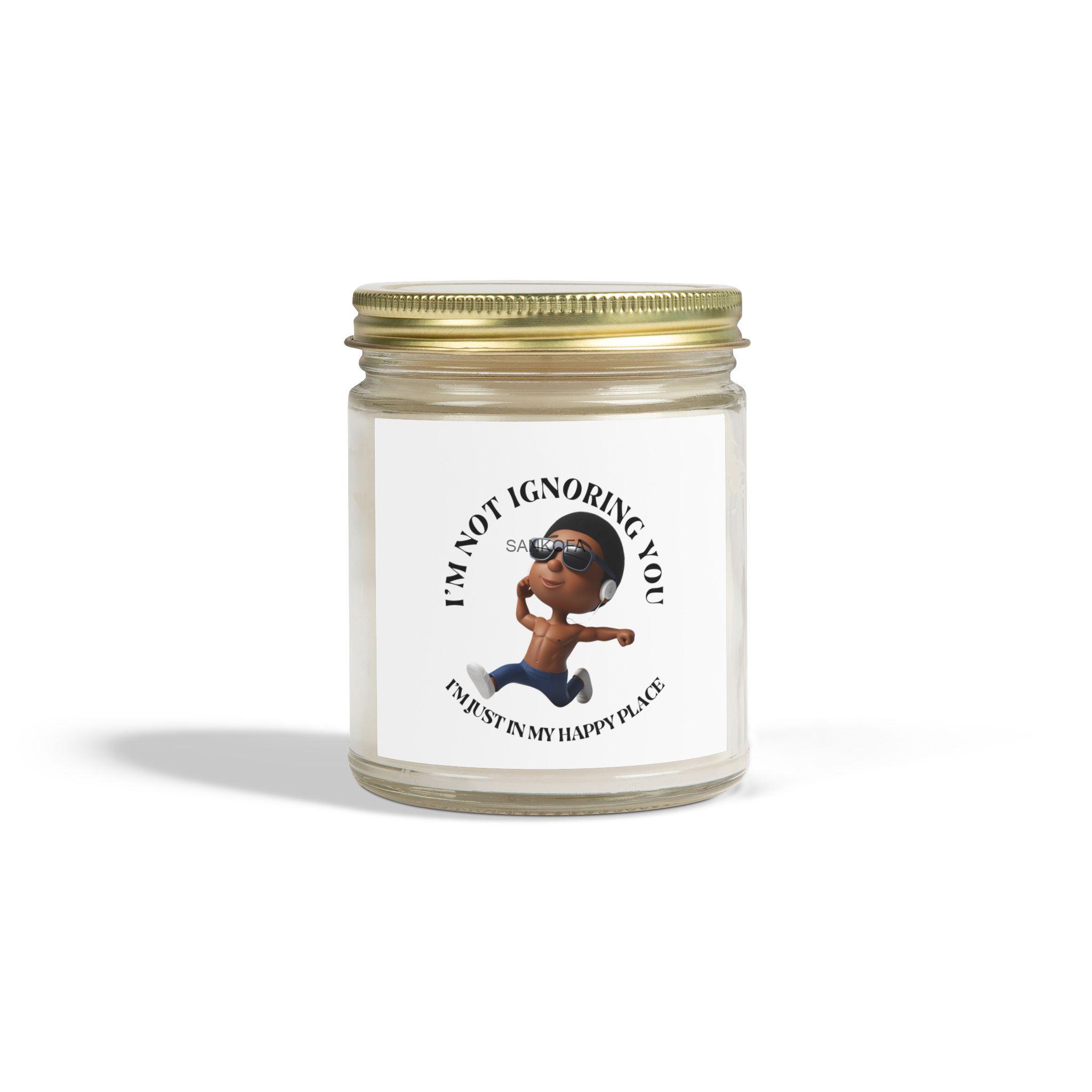 In My Happy Place (Brotha version) Scented Candles, Coconut Apricot Wax (4oz, 9oz) - Image 9