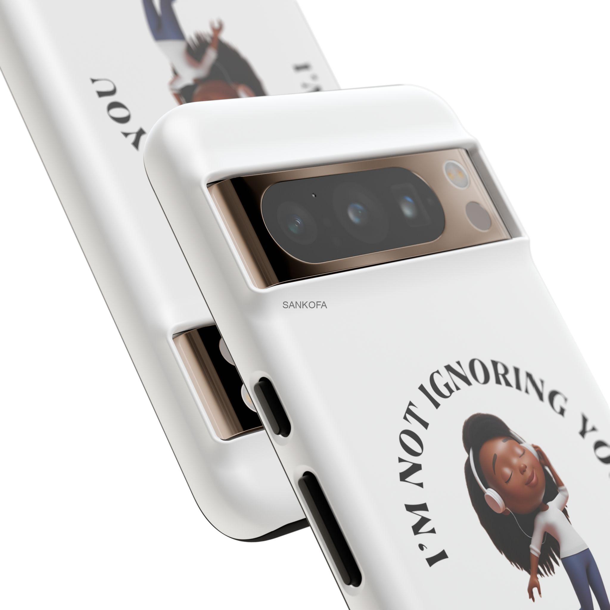 Happy Place Phone Case - 'I'm Not Ignoring You' Her - Image 128