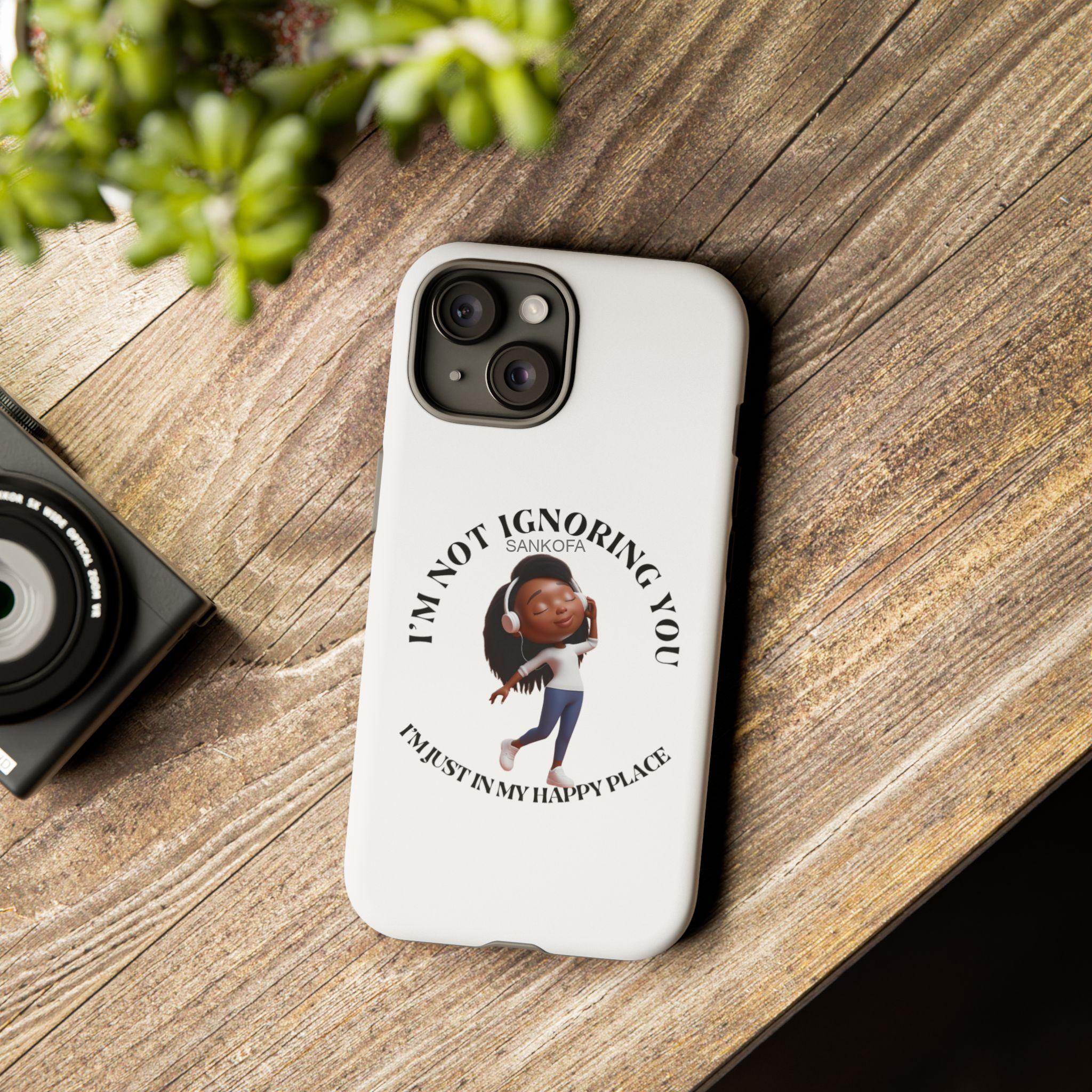 Happy Place Phone Case - 'I'm Not Ignoring You' Her - Image 104