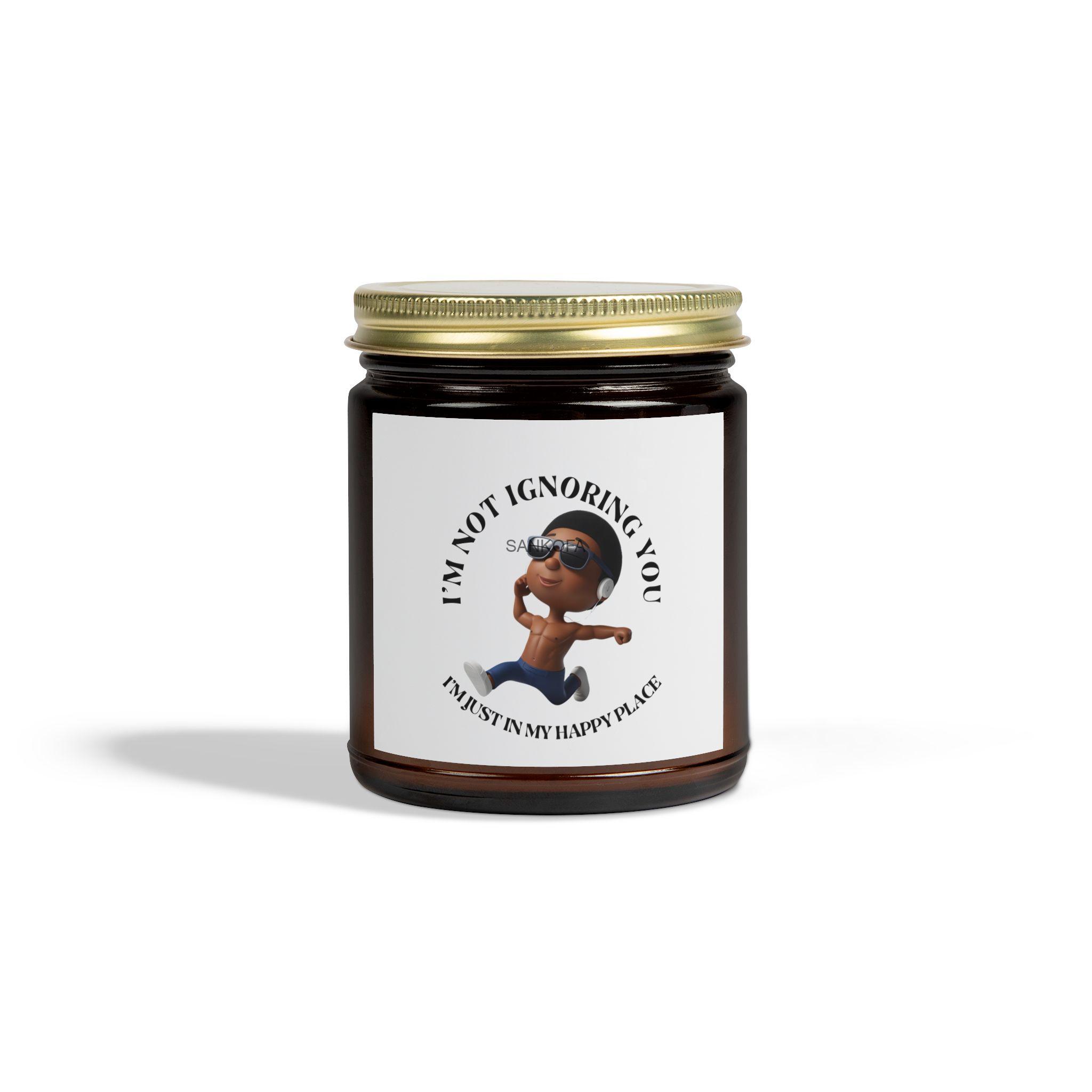 In My Happy Place (Brotha version) Scented Candles, Coconut Apricot Wax (4oz, 9oz) - Image 153