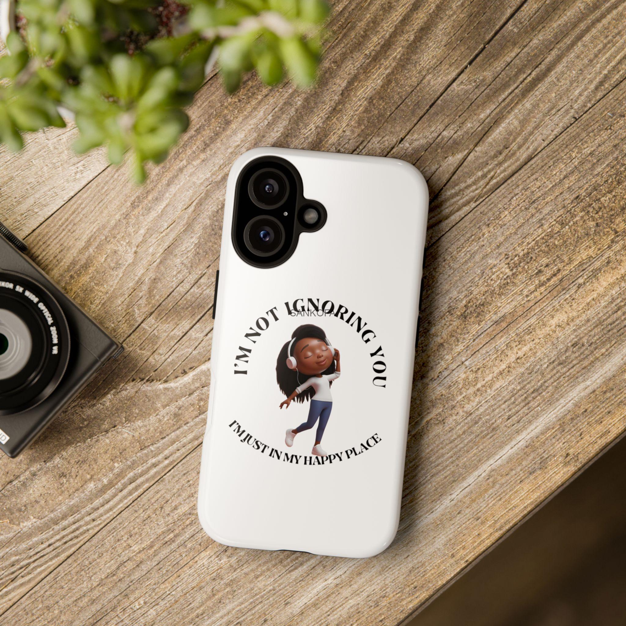 Happy Place Phone Case - 'I'm Not Ignoring You' Her - Image 142