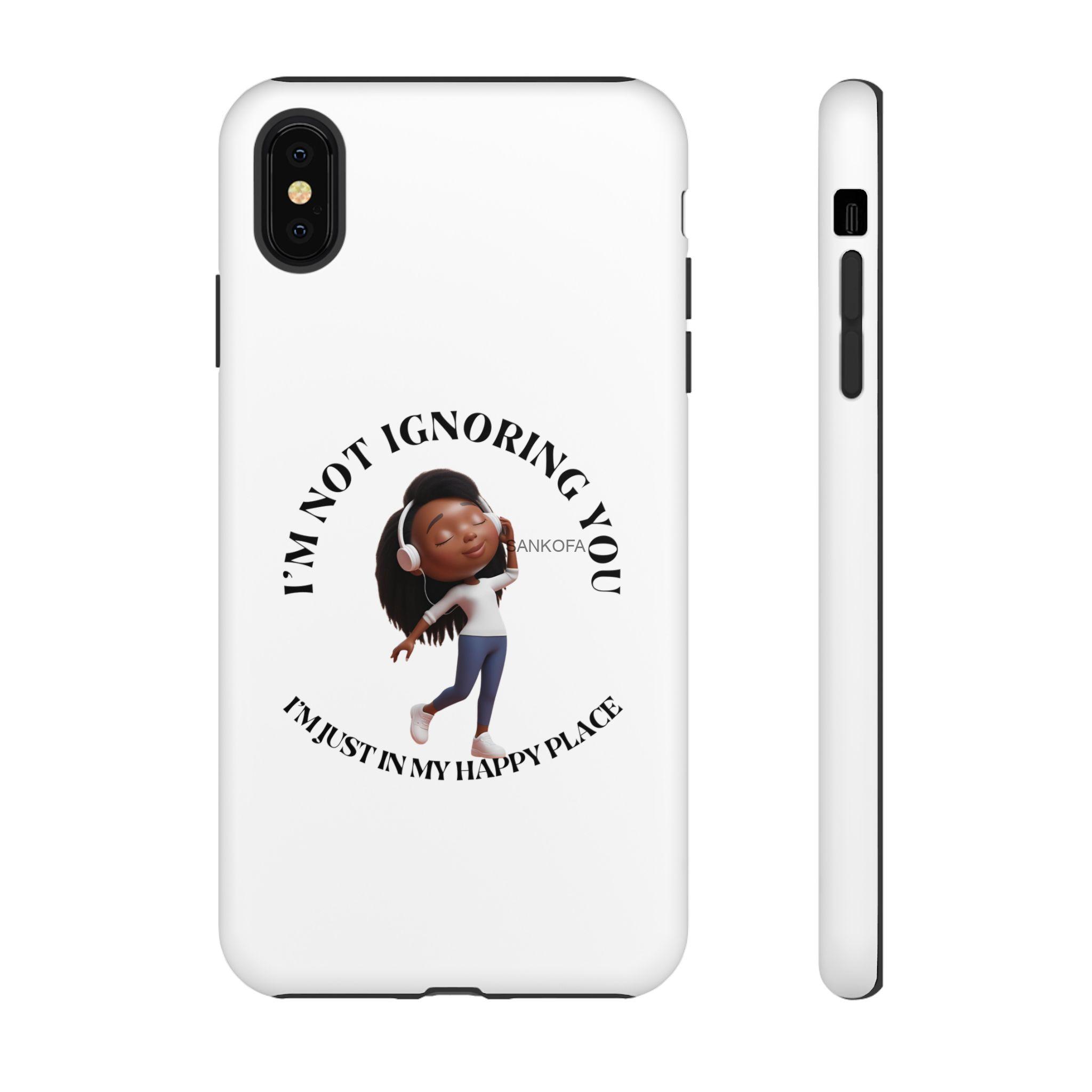 Happy Place Phone Case - 'I'm Not Ignoring You' Her - Image 12